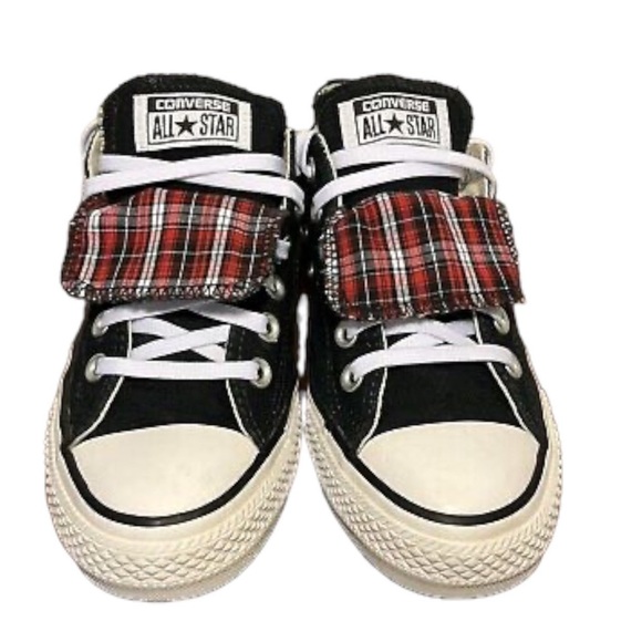 Converse All Star Womens’s Double Tongue Plaid - Picture 2 of 6